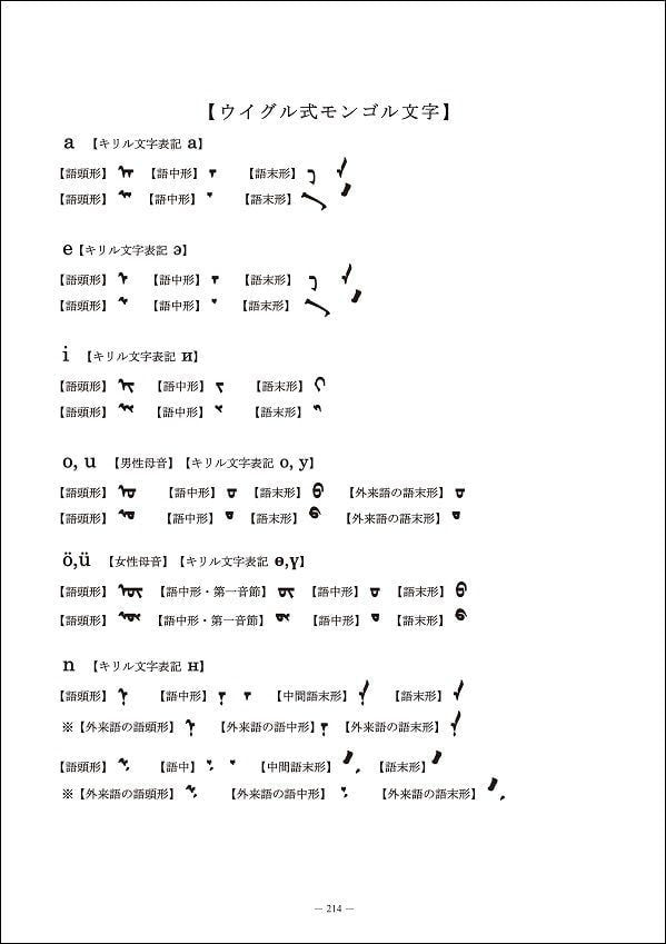 モンゴル語を簡単に学びましょうp.214